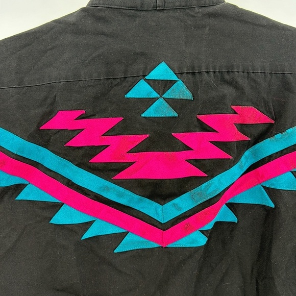 Vintage Expresso Collection tuxedo shirt western native indigenous southwestern - Picture 8 of 10